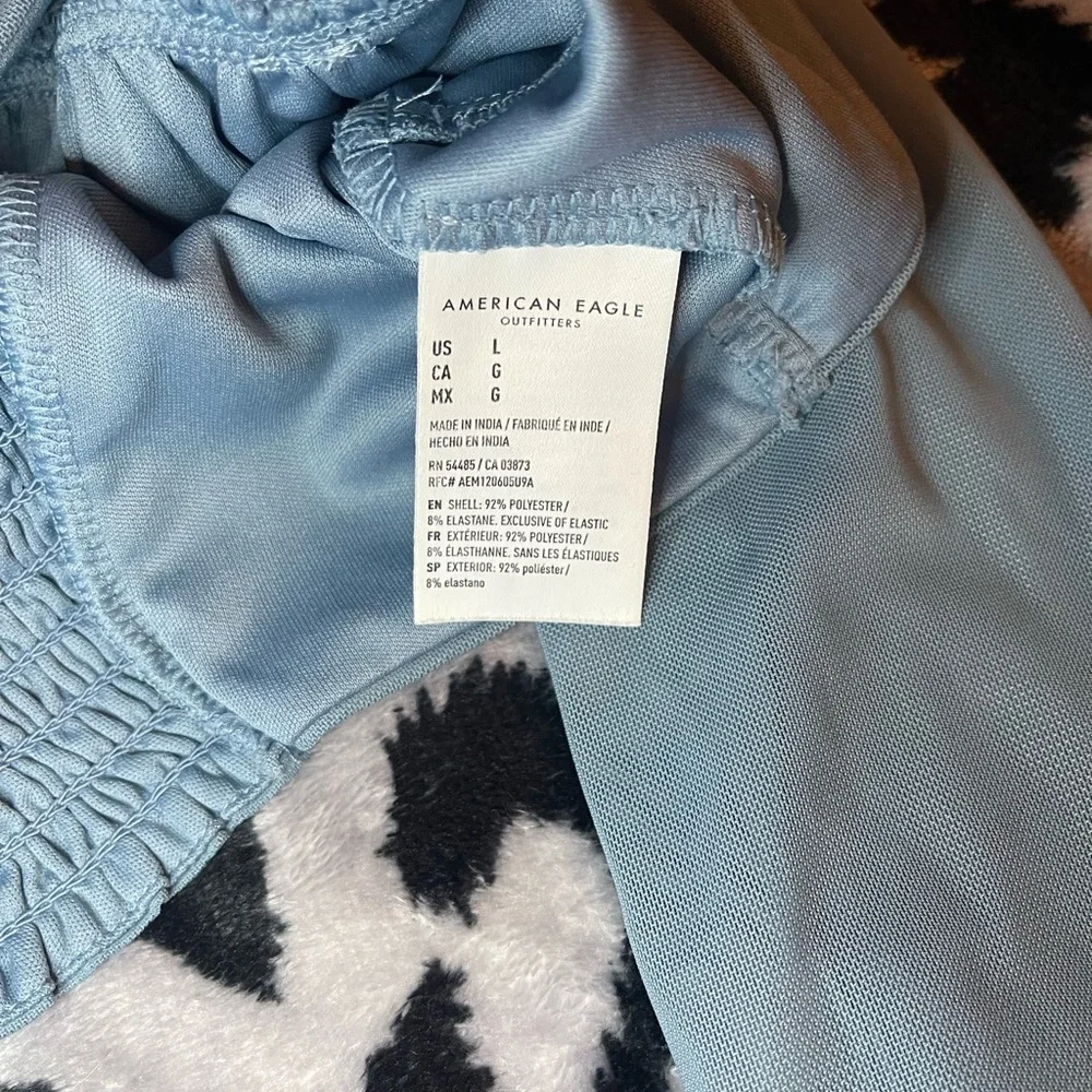 American Eagle Outfitters Blue Long Sleeve Top